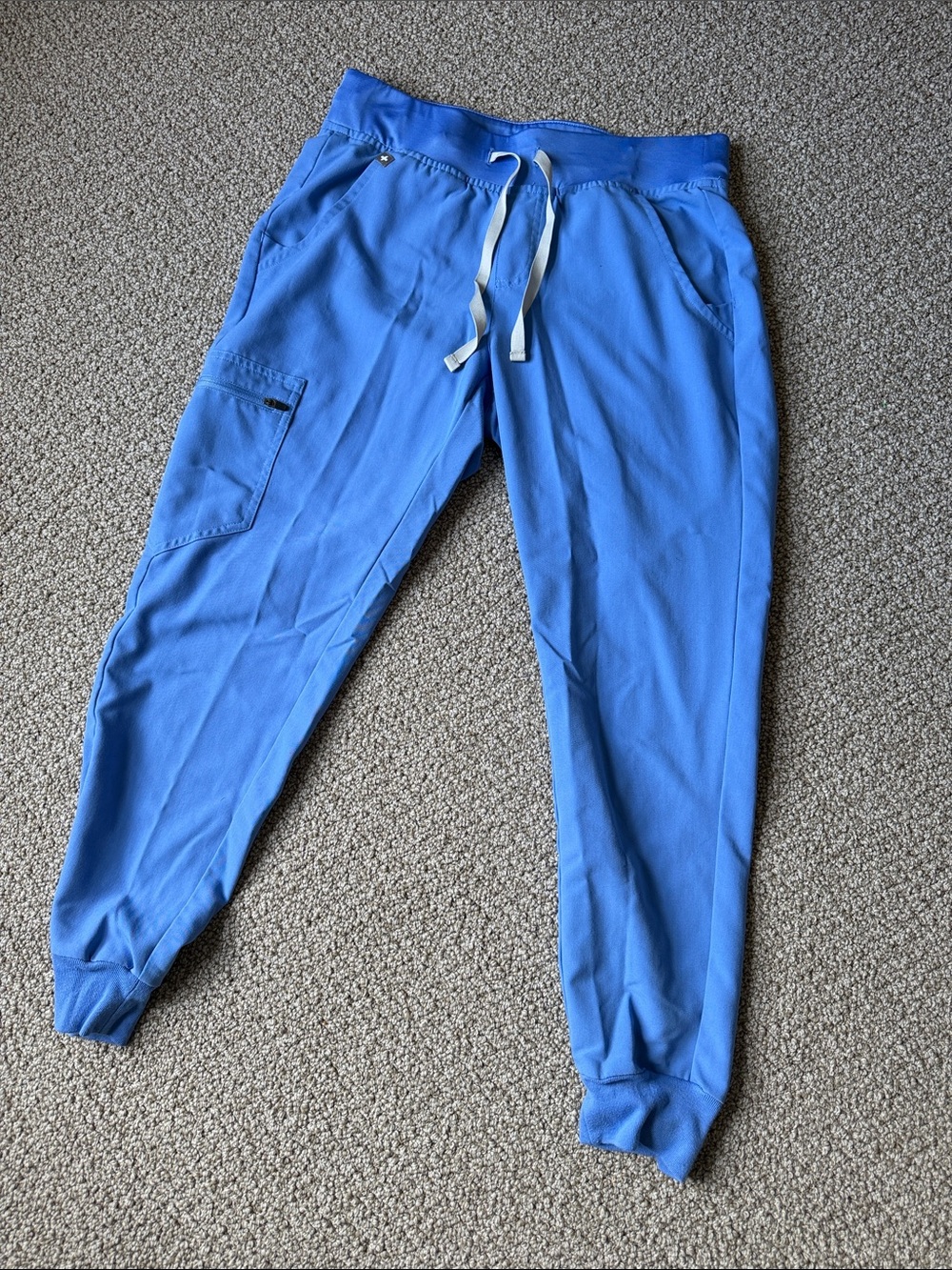 FIGS Zamora Jogger Scrub Pants Ceil Blue Small Petite